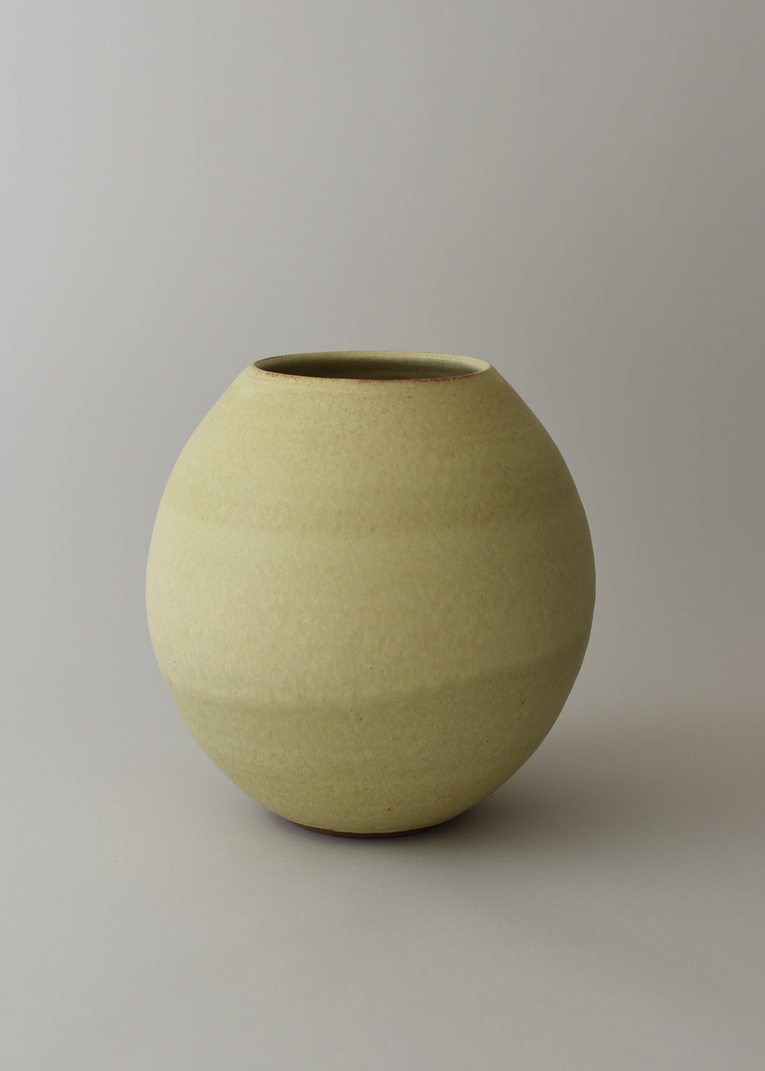 Large Orb Vase in Ochre - Victoria Morris Pottery