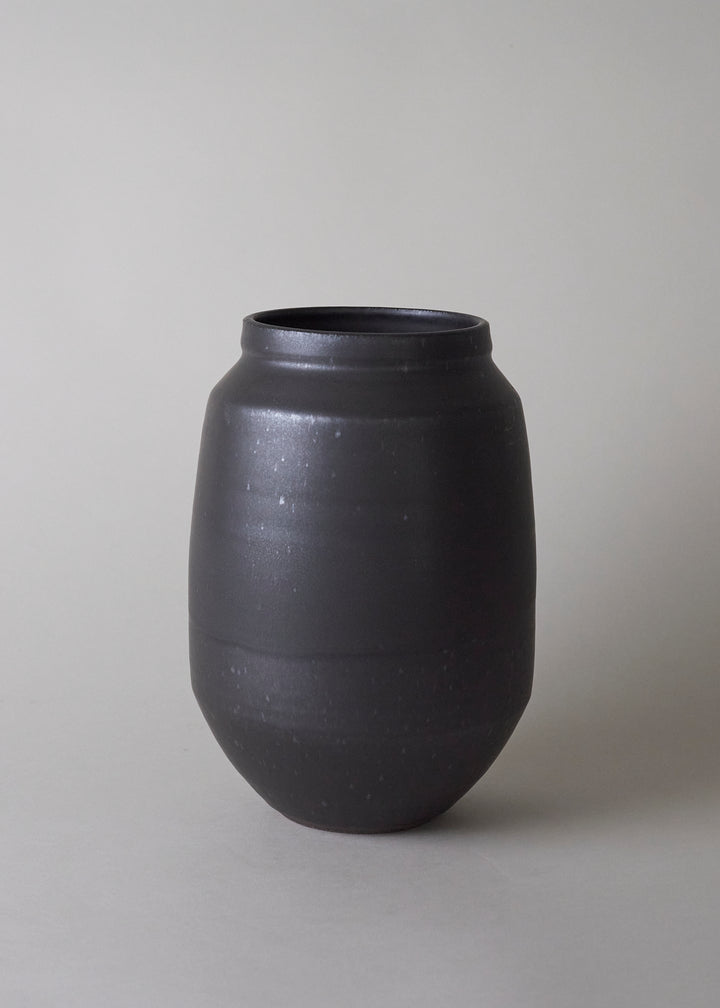 Large Poppy Vase no. 4 in Iron Black - Victoria Morris Pottery