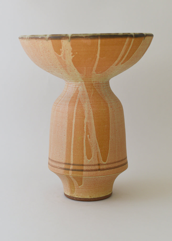 Large Aeolus Series Vase in Bronzed Shino - Victoria Morris Pottery