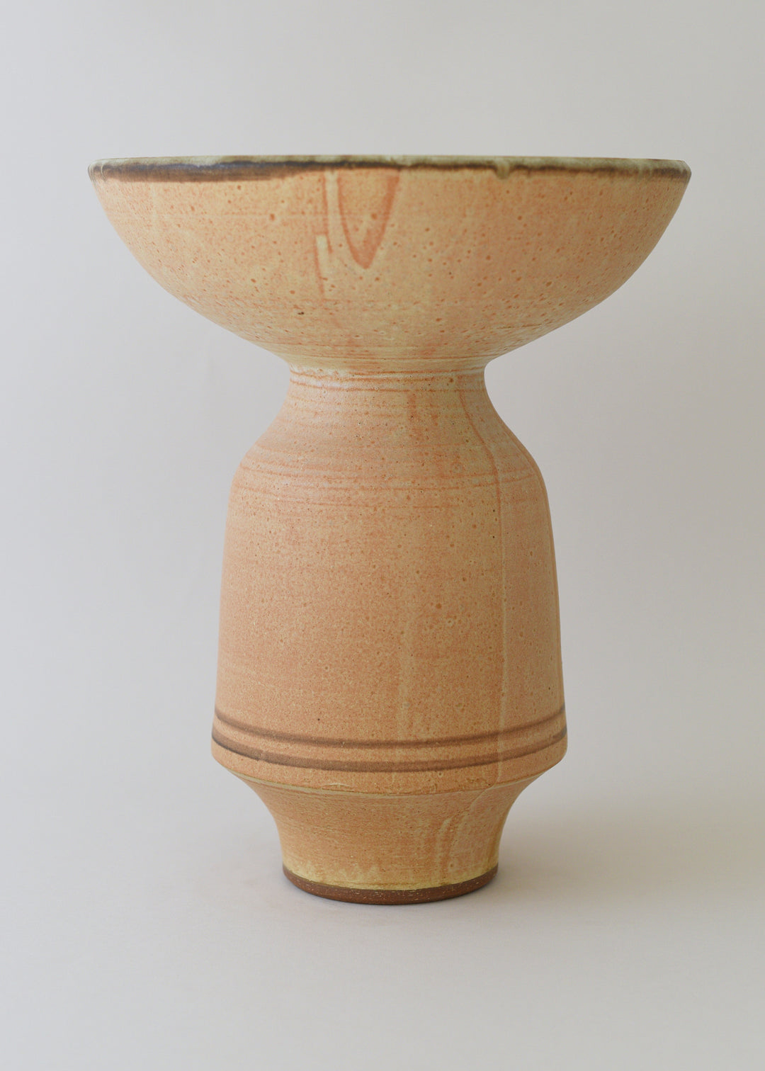 Large Aeolus Series Vase in Bronzed Shino - Victoria Morris Pottery