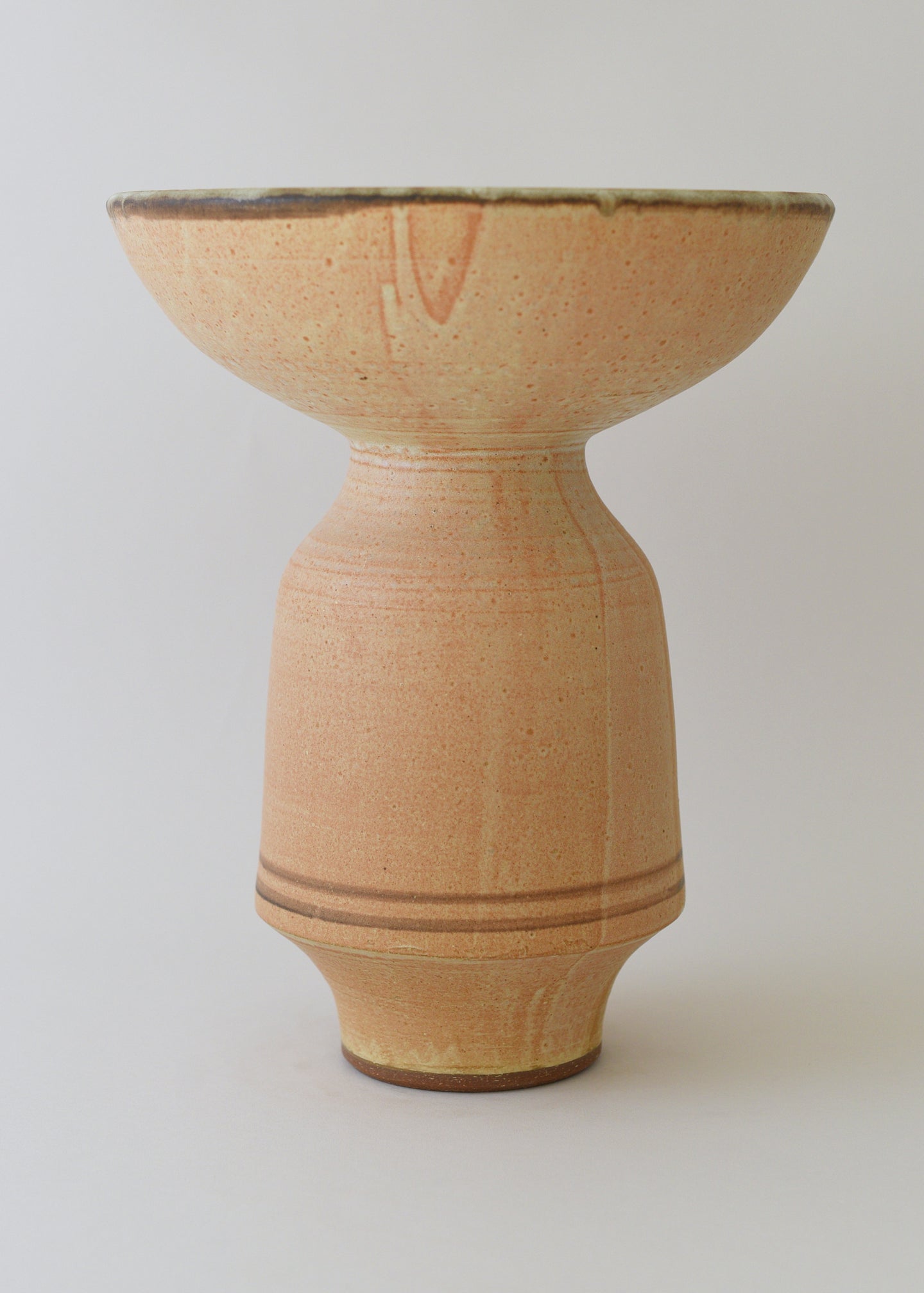 Large Aeolus Series Vase in Bronzed Shino - Victoria Morris Pottery