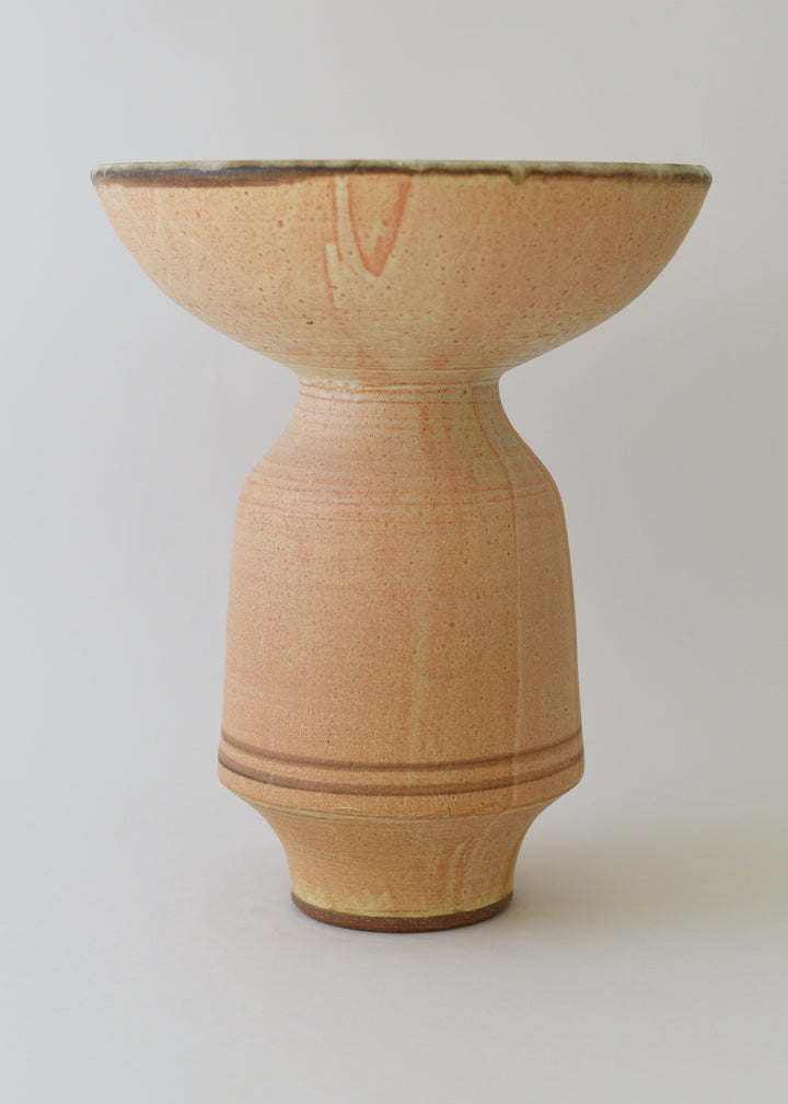 Large Aeolus Series Vase in Bronzed Shino - Victoria Morris Pottery