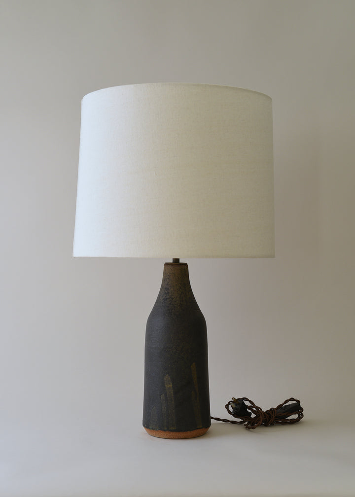 Large Bottle Lamp In Lichen - Limited Edition - Victoria Morris Pottery