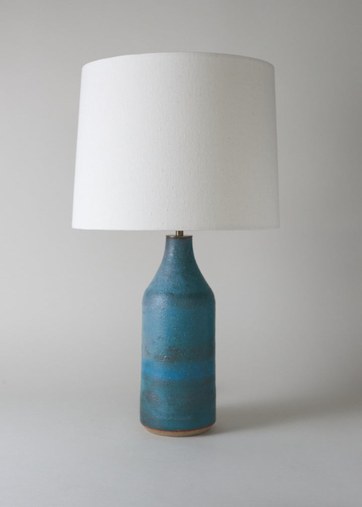 Large Bottle Lamp In Turquoise - Victoria Morris Pottery