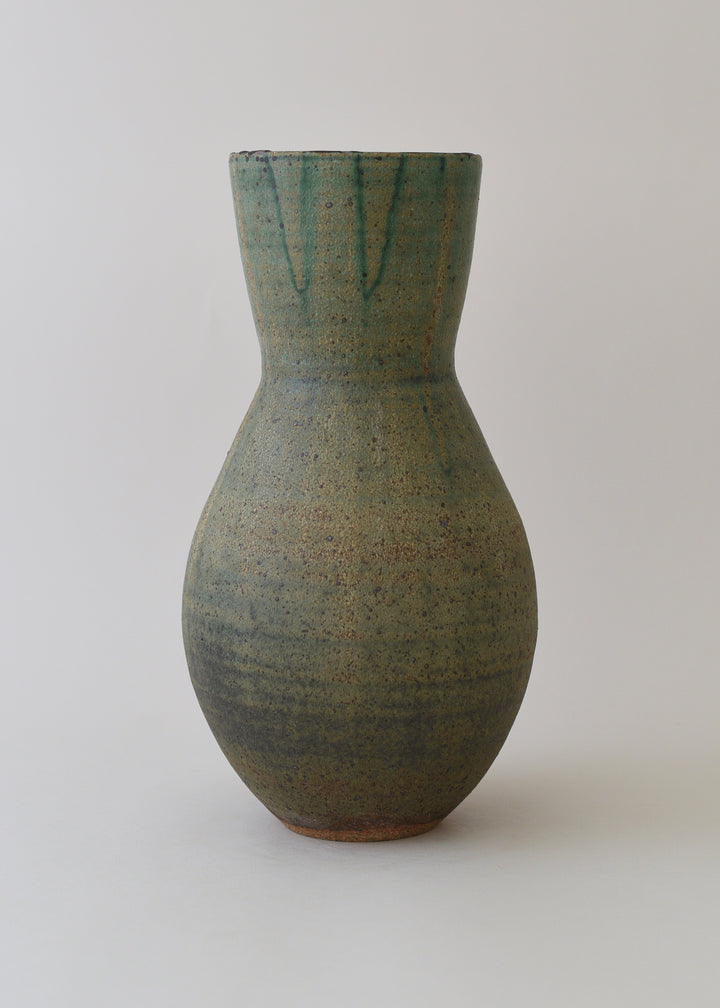 Large Deco Series Vase in Lichen - Victoria Morris Pottery