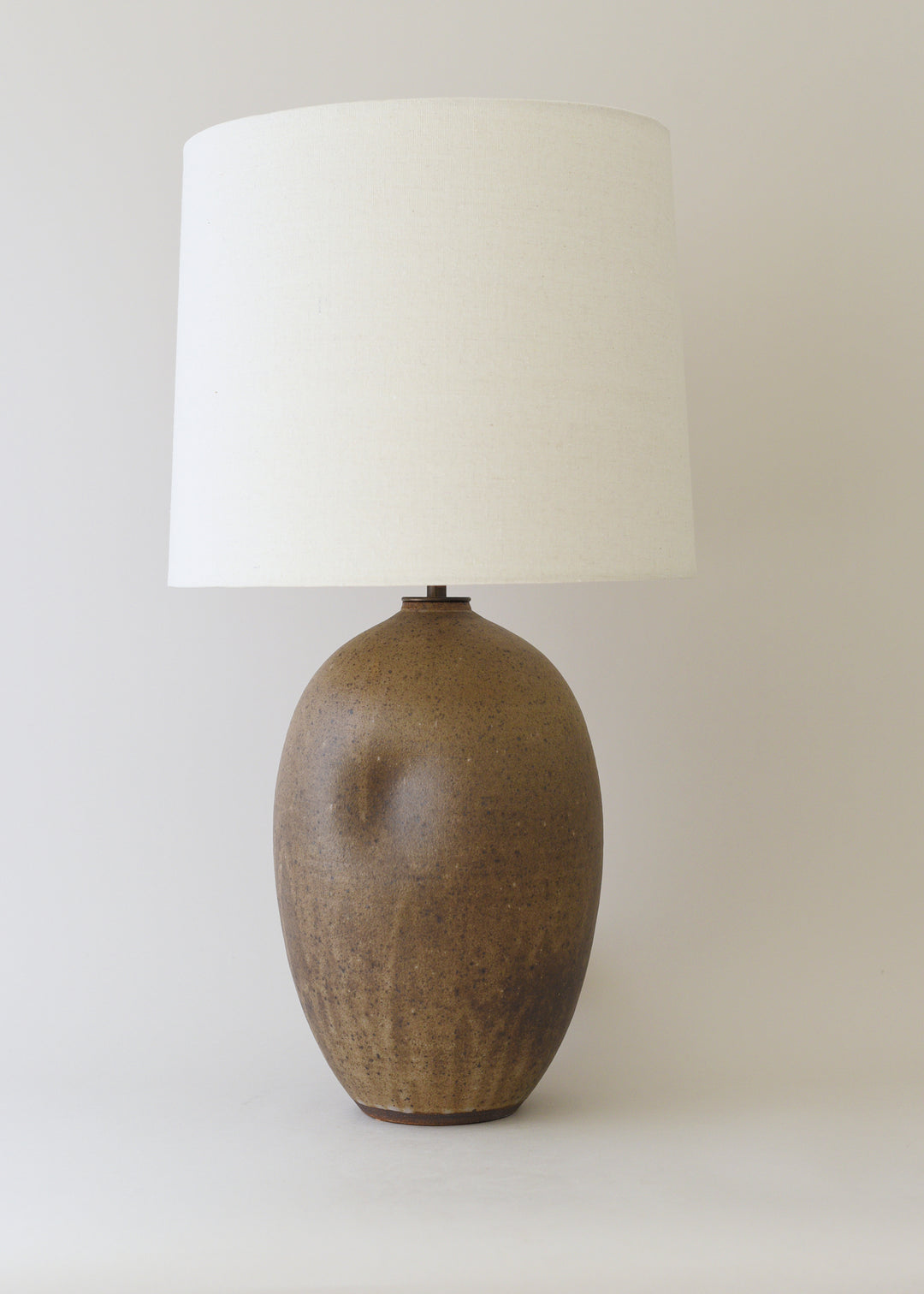 Large Oval Dimple Lamp in Sable - Limited Edition - Victoria Morris Pottery