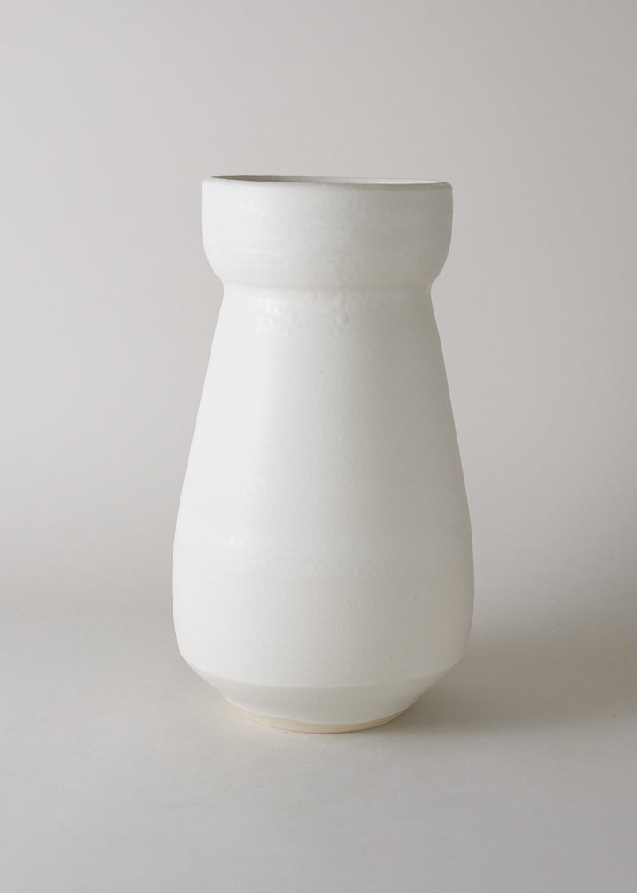 Large Flora Series Vase in Ivory - Victoria Morris Pottery