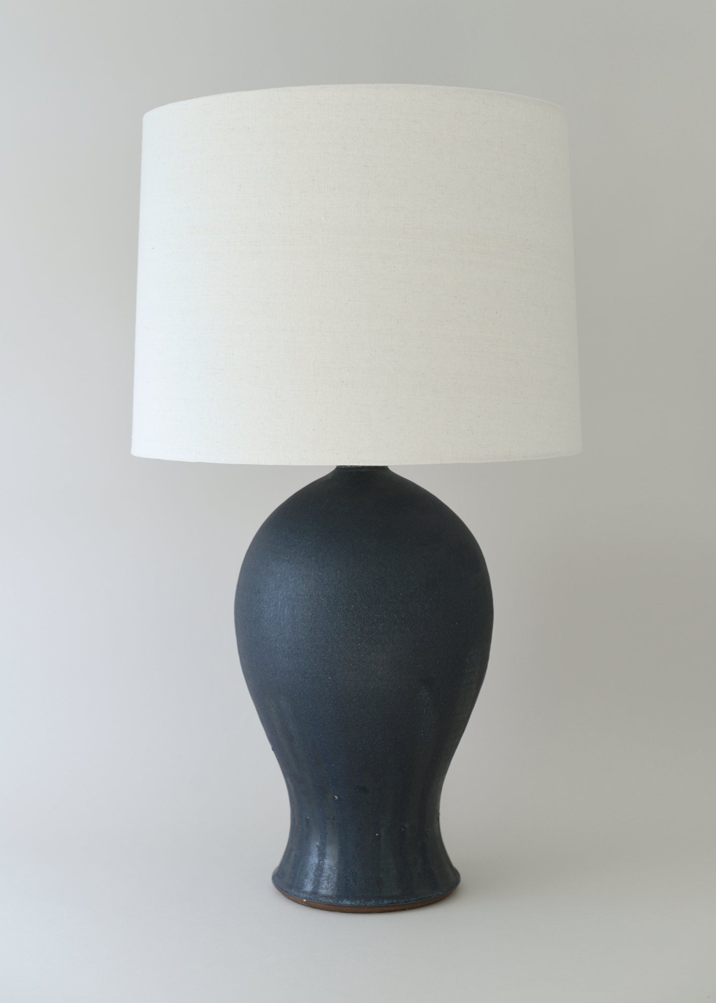 Large Laura Lamp in Poured Ink - Victoria Morris Pottery