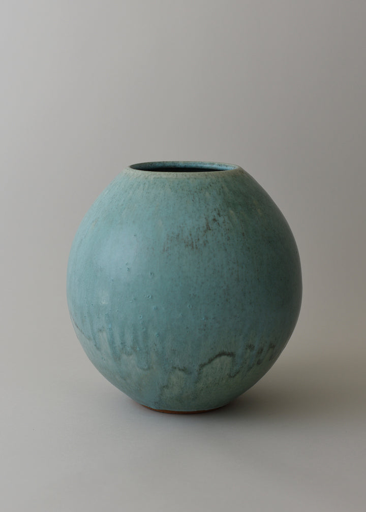 Large Orb Vase in Cobre - Victoria Morris Pottery