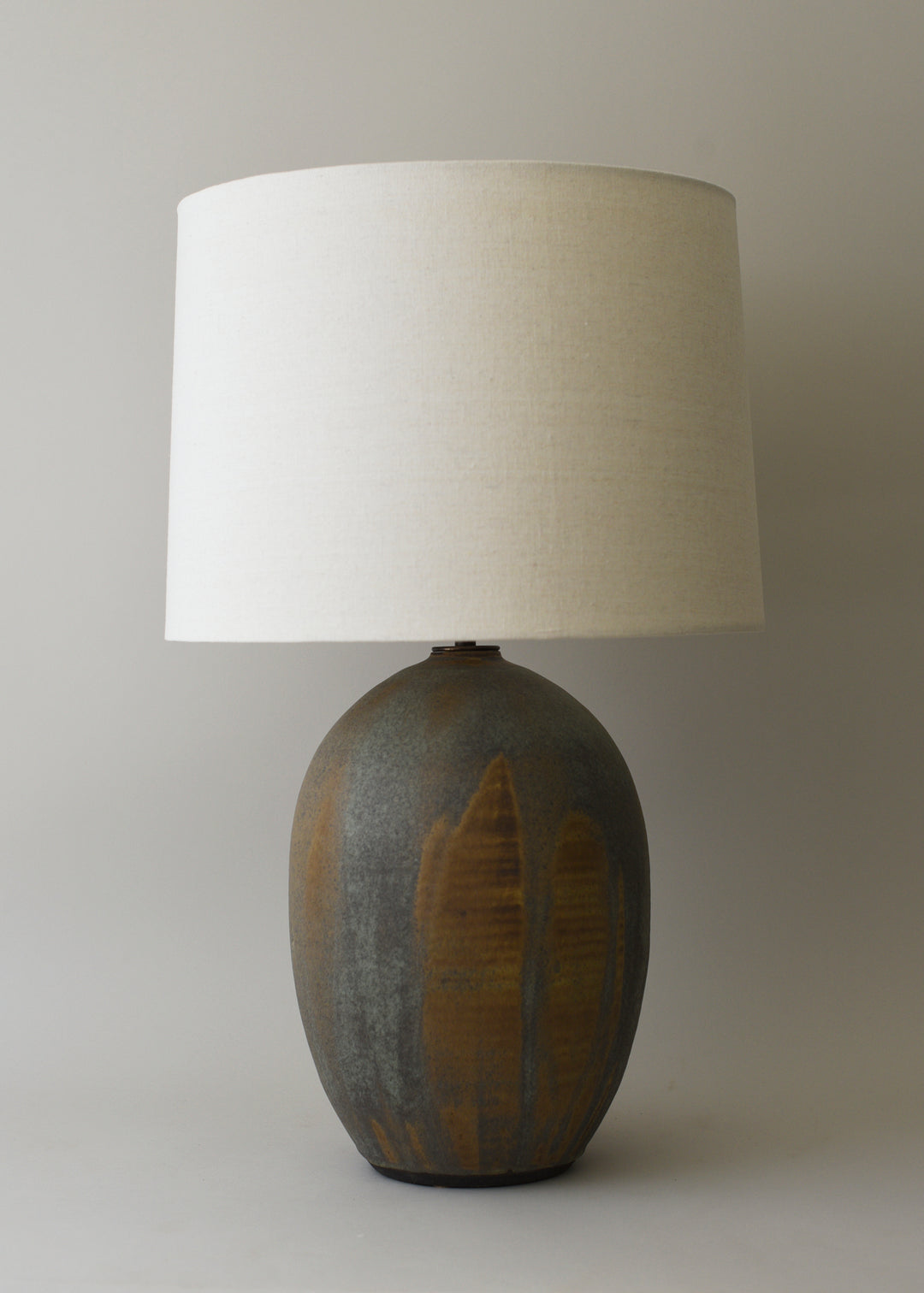 Large Oval Lamp in Hazel - Victoria Morris Pottery