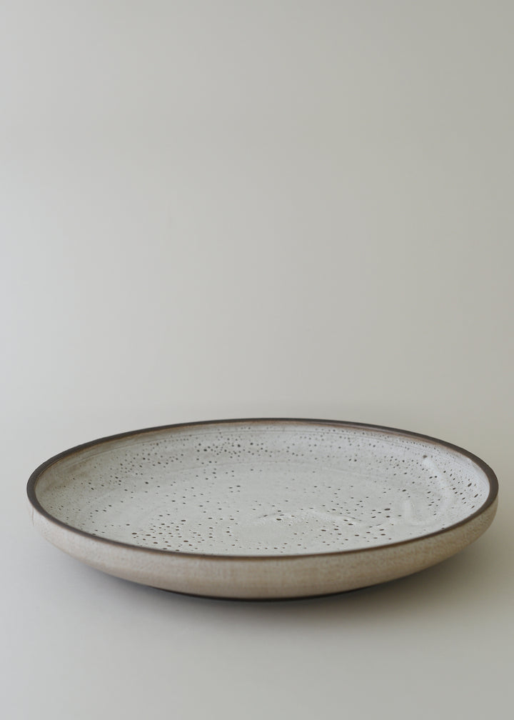 Large Platter in Poured White - Victoria Morris Pottery
