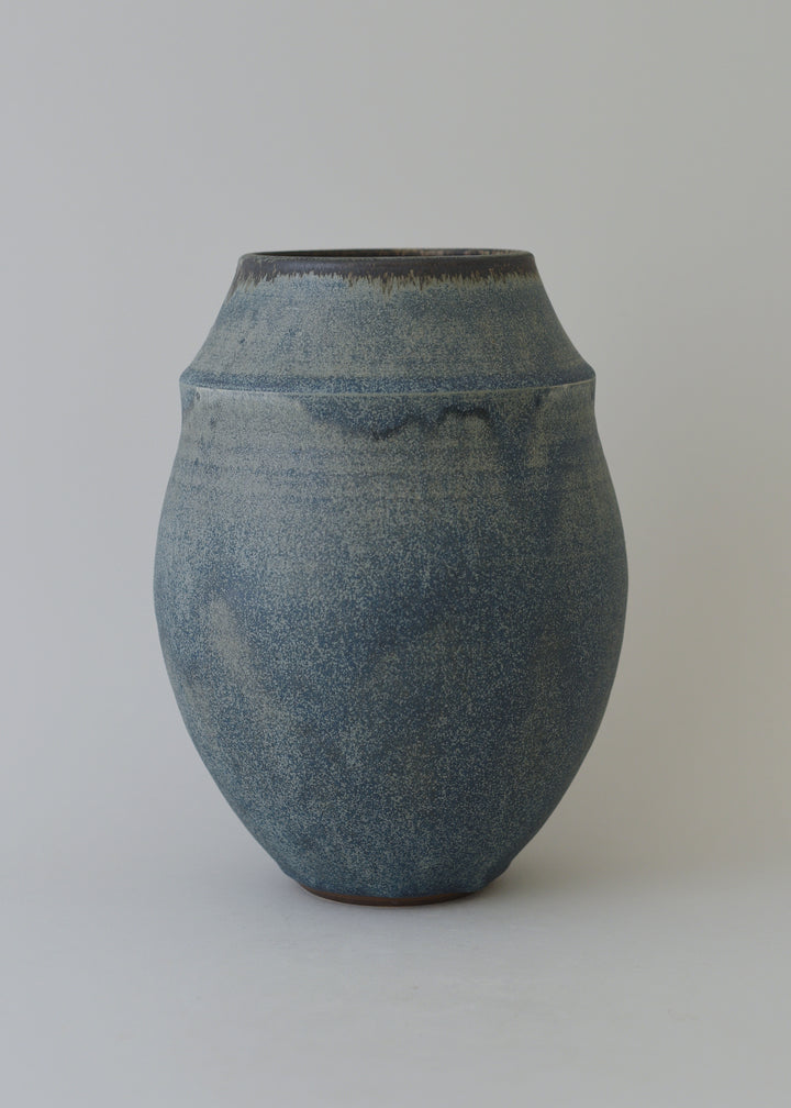 Ridge Vase no. 2 in Bronzed Ink - Victoria Morris Pottery