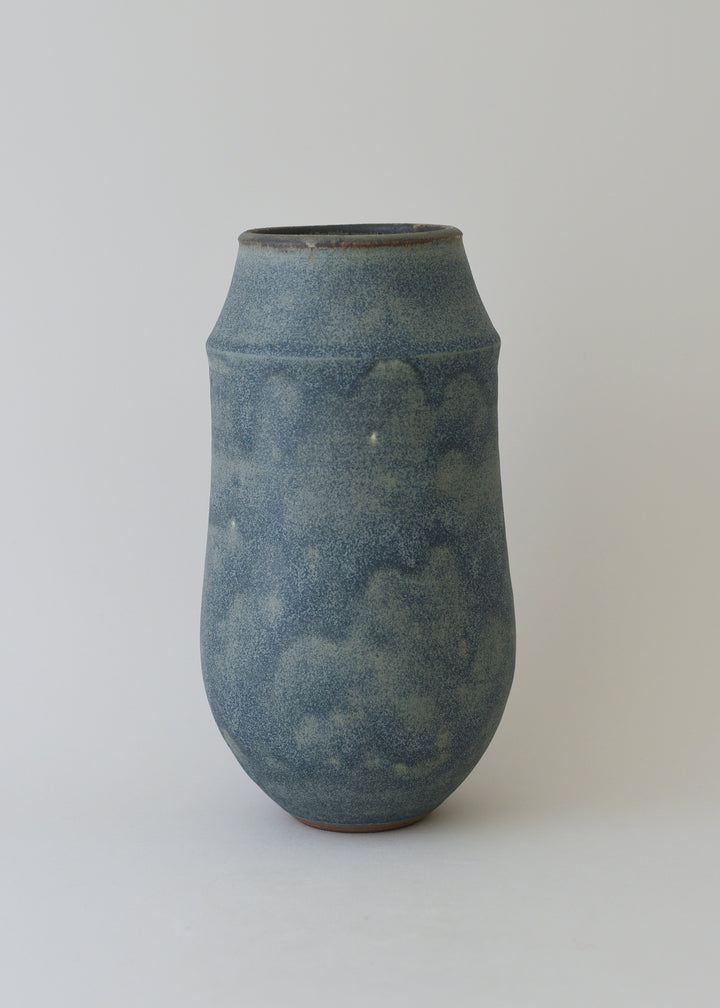 Large Ridge Vase in Bronzed Ink - Victoria Morris Pottery