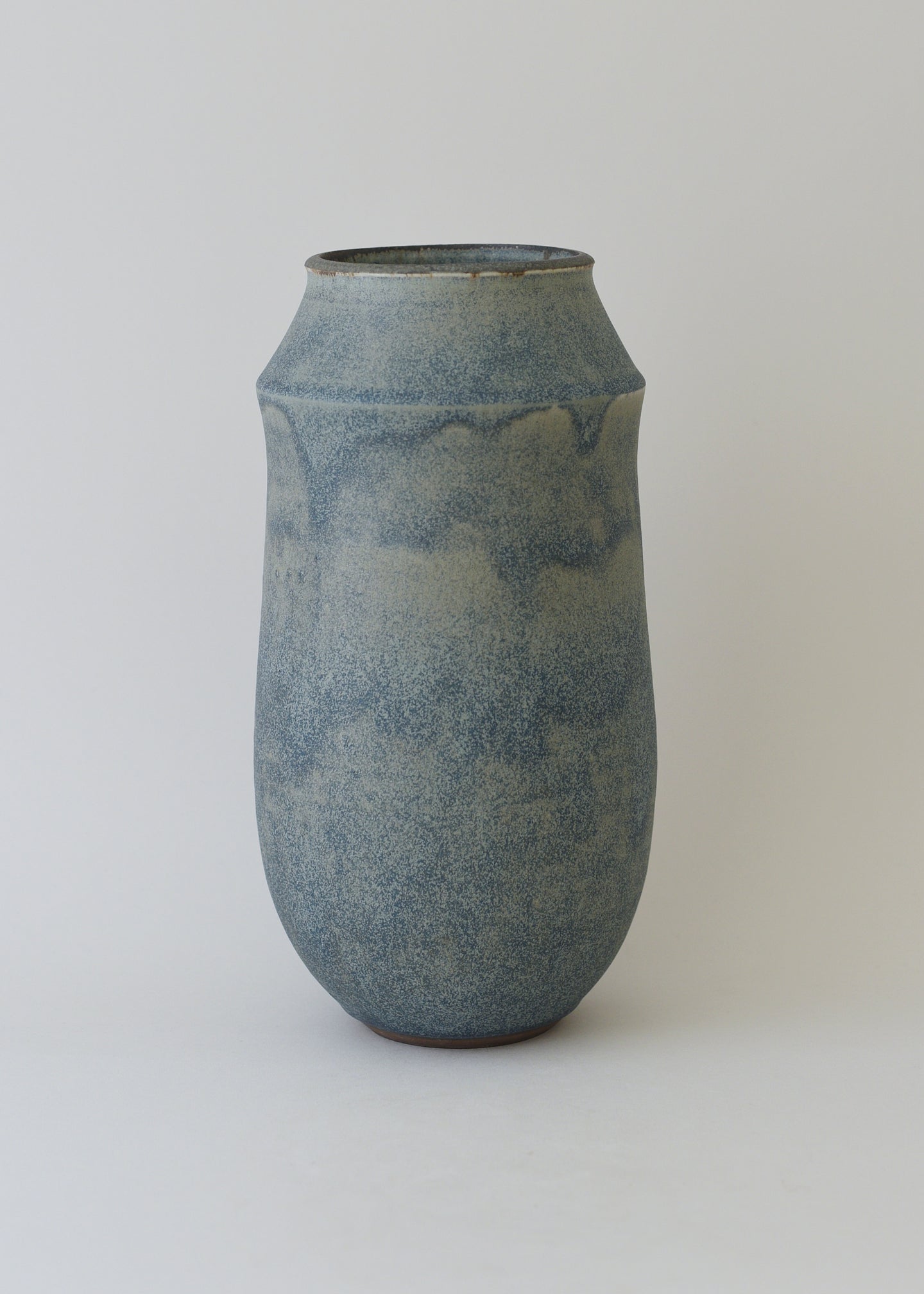 Tall Ridge Vase in Bronzed Ink - Victoria Morris Pottery