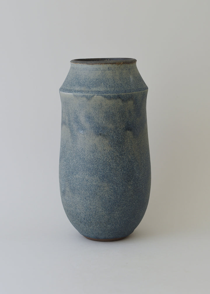 Tall Ridge Vase in Bronzed Ink - Victoria Morris Pottery