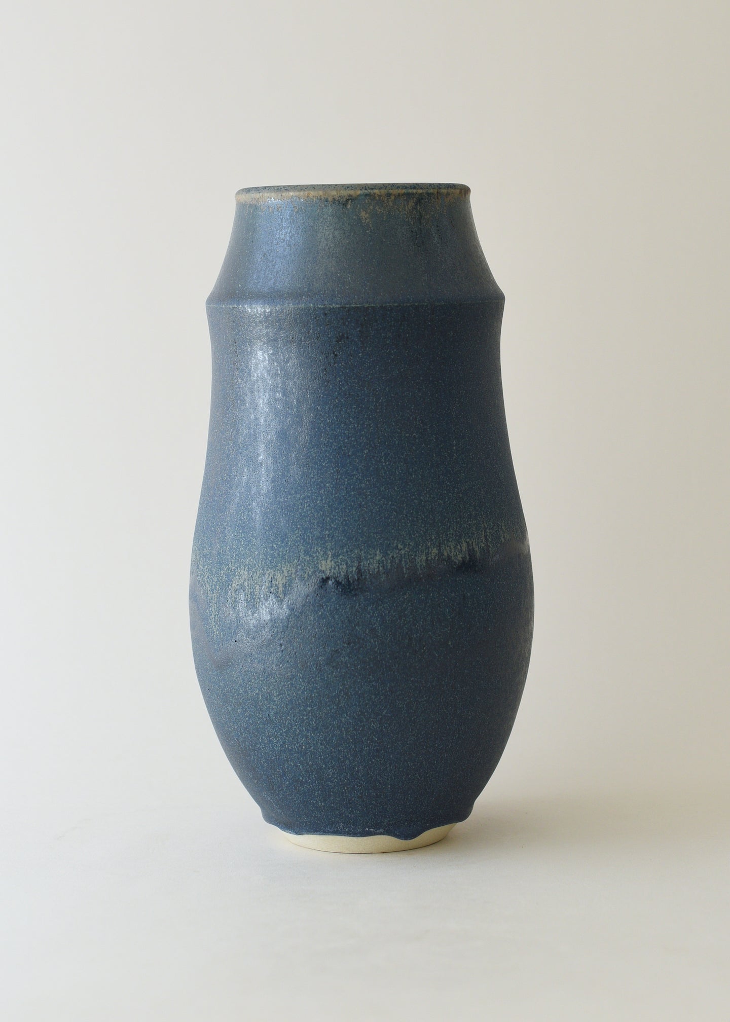 Large Ridge Vase in Bronzed Ink - Victoria Morris Pottery
