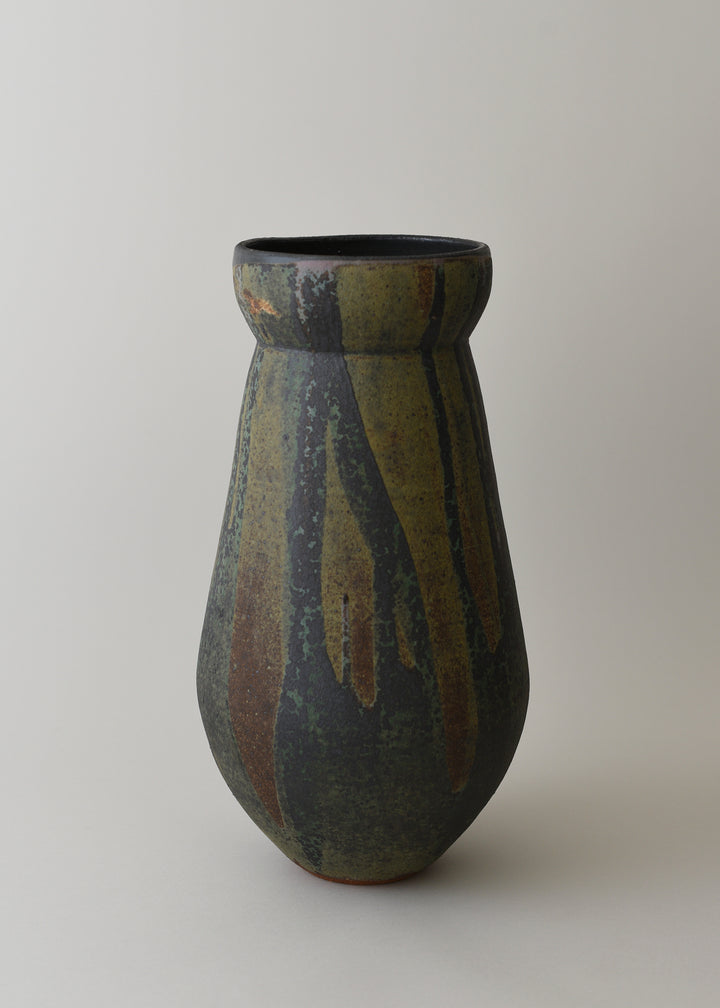 Large Flora Series Vase in Lichen - Victoria Morris Pottery