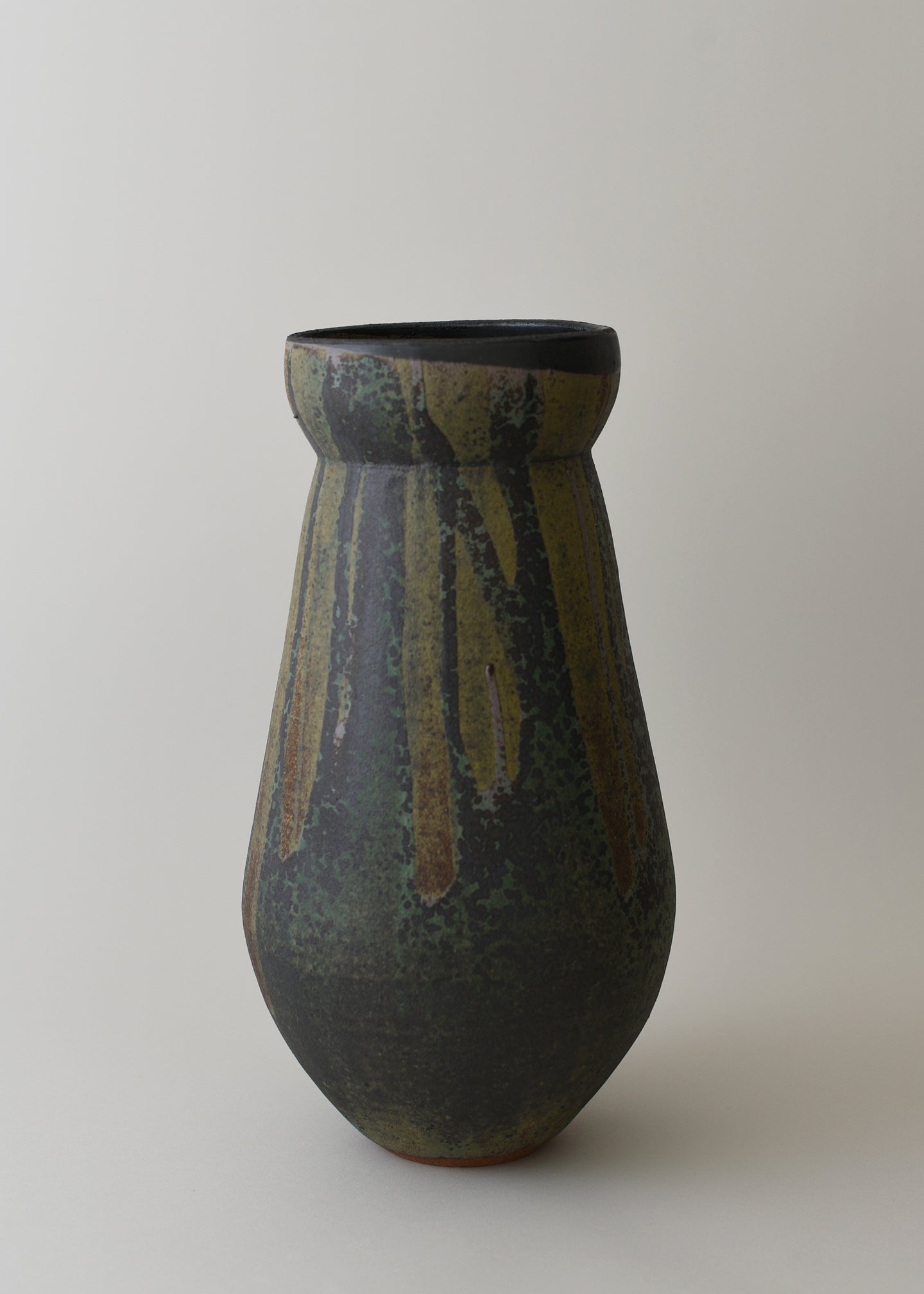 Large Flora Series Vase in Lichen - Victoria Morris Pottery