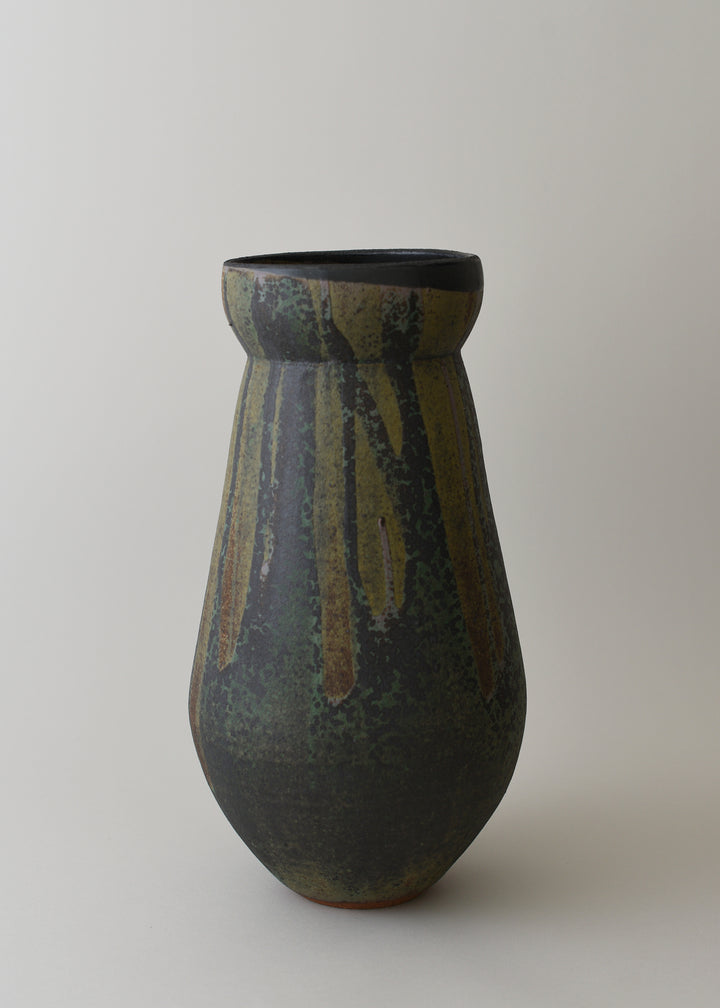 Large Flora Series Vase in Lichen - Victoria Morris Pottery