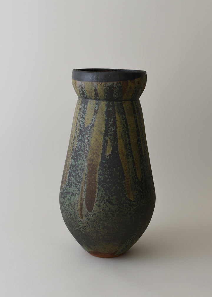Large Flora Series Vase in Lichen - Victoria Morris Pottery