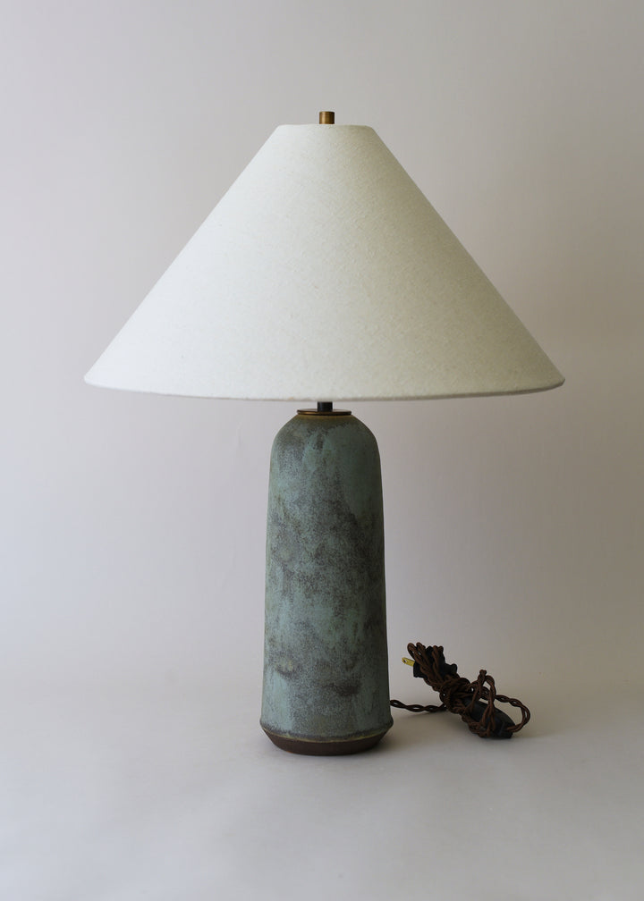 Large Willow Lamp in Brushed Mineral - Victoria Morris Pottery