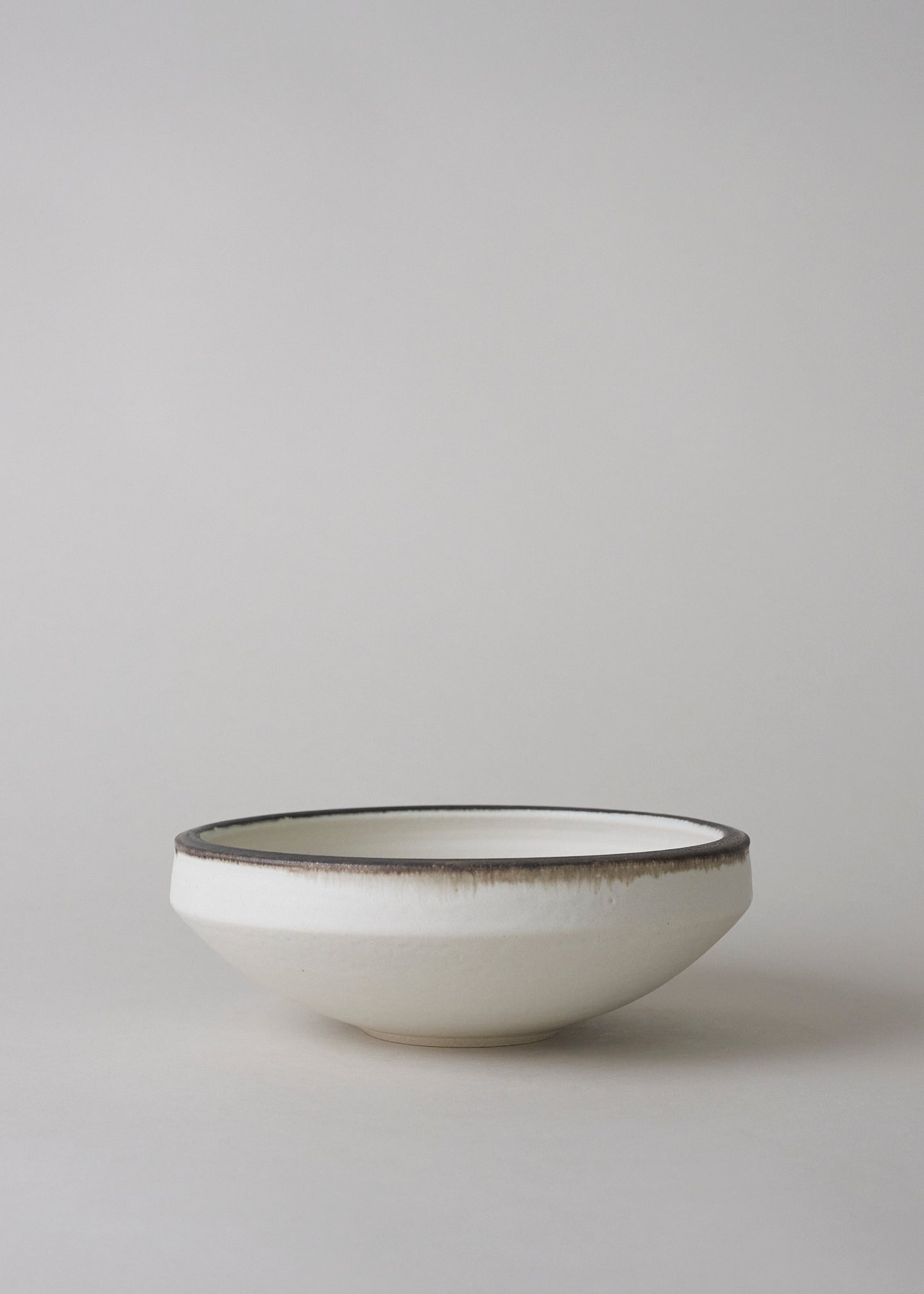 Ridge Series Low Bowl in Bronzed Birch - Victoria Morris Pottery