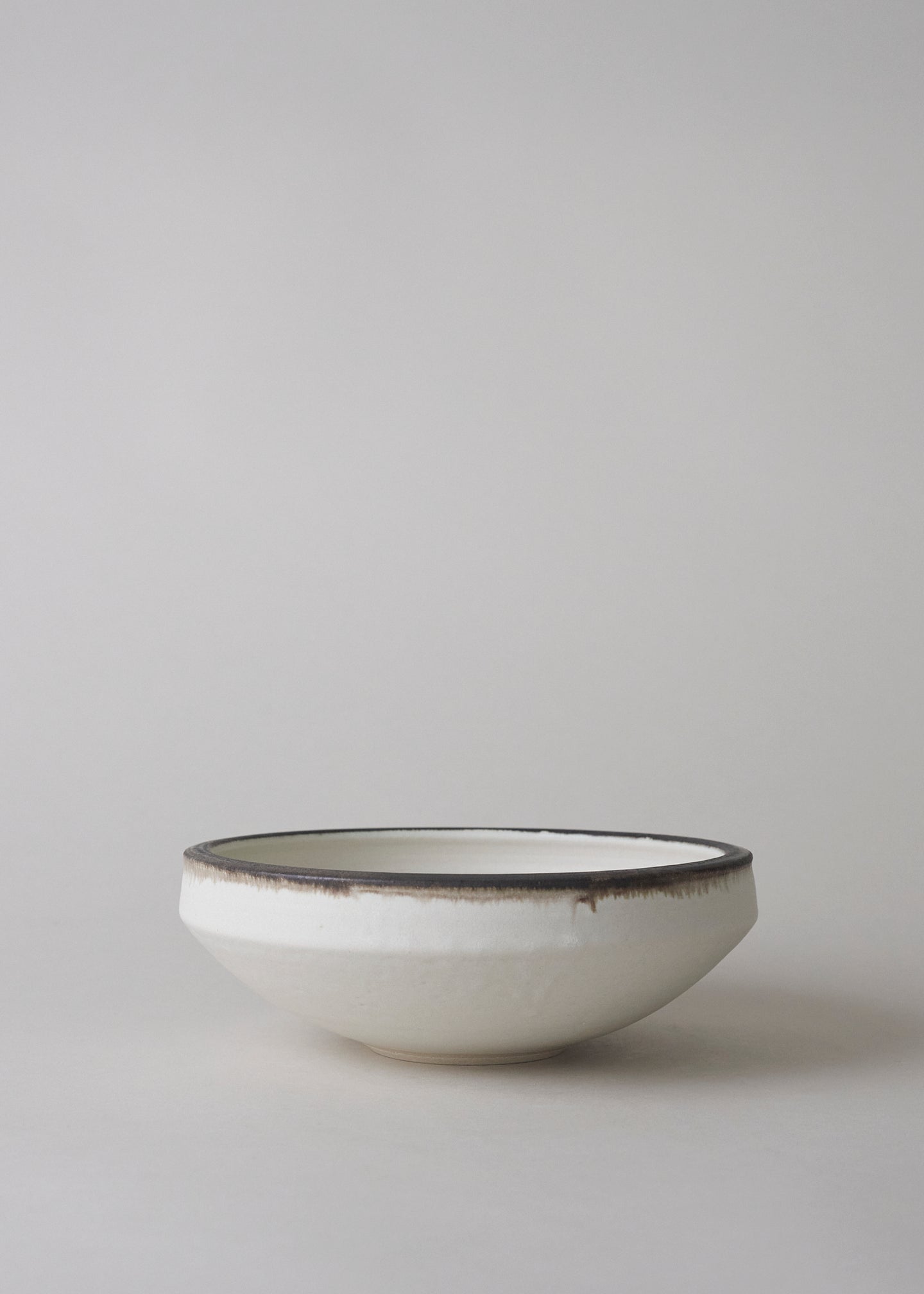 Ridge Series Low Bowl in Bronzed Birch - Victoria Morris Pottery