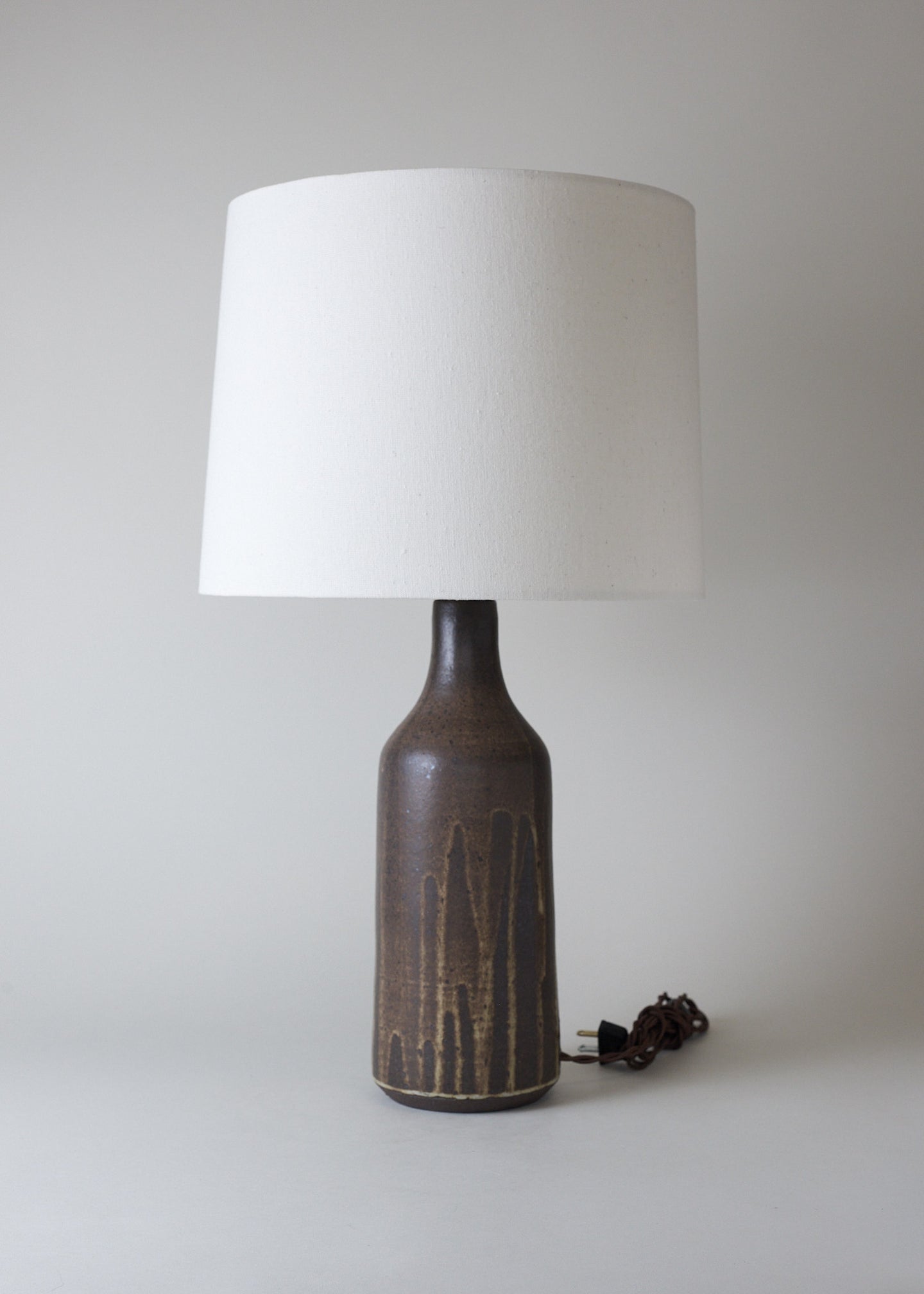 Large Bottle Lamp in Live Oak - Dark Edition - Victoria Morris Pottery