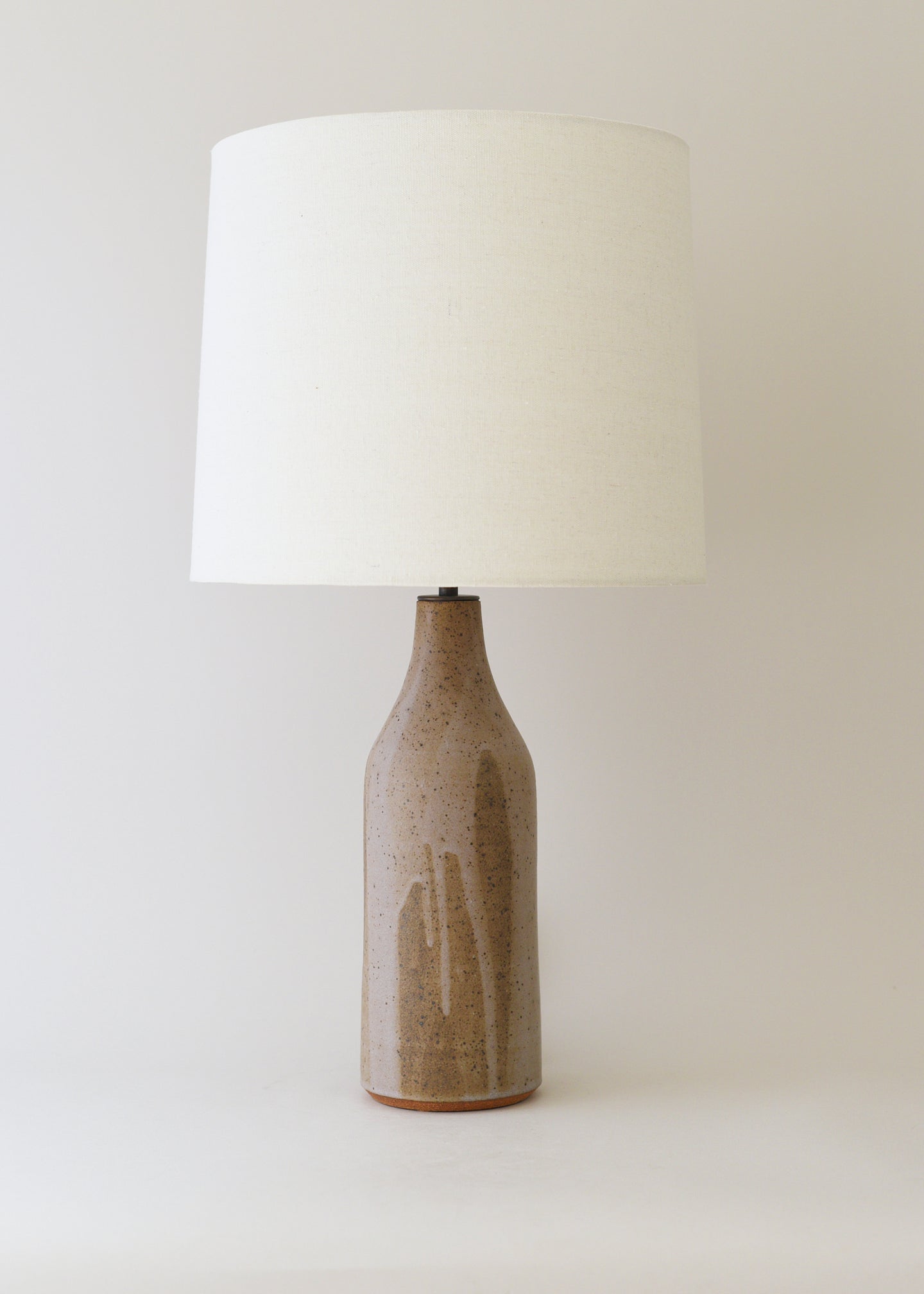 Large Bottle Lamp in Poured Sable - Limited Edition - Victoria Morris Pottery