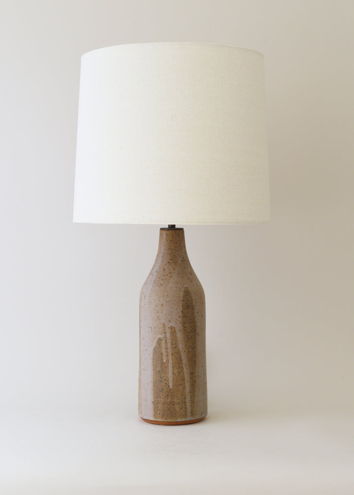 Large Bottle Lamp in Poured Sable - Limited Edition - Victoria Morris Pottery
