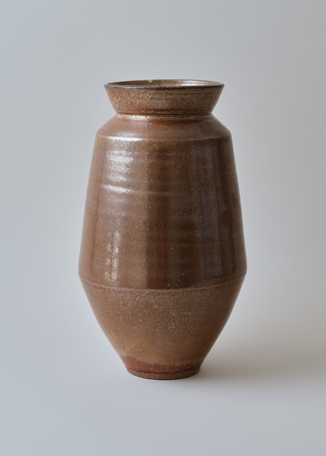 Tall Cubist Vase Series in Shino - Victoria Morris Pottery