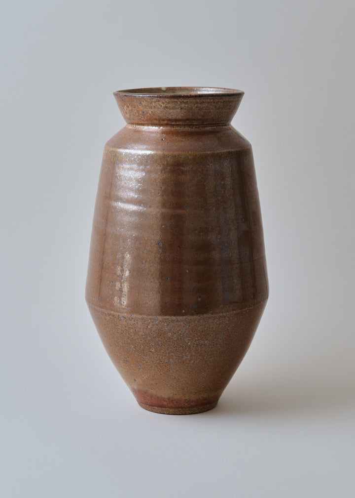 Tall Cubist Vase Series in Shino - Victoria Morris Pottery