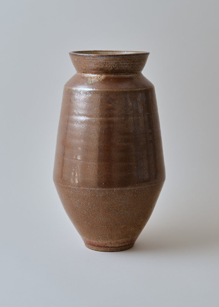 Tall Cubist Vase Series in Shino - Victoria Morris Pottery
