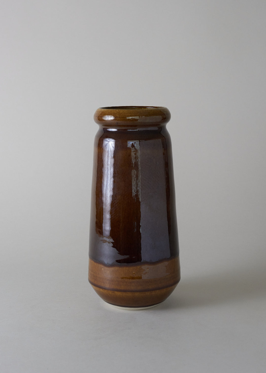 Large Flora Series Vase in Dark Amber - Victoria Morris Pottery