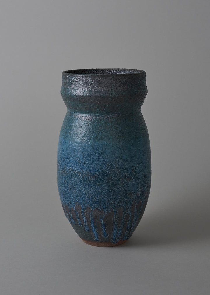 Flora Series Vase in Turquoise - Victoria Morris Pottery