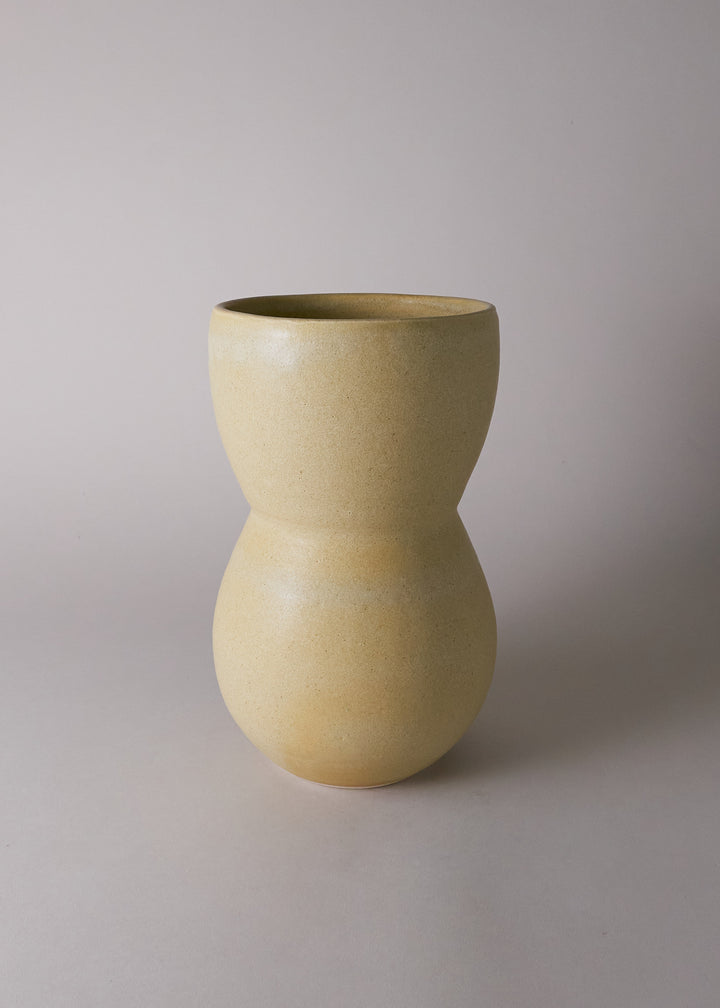 Large Flora Vase No.15 in Ochre - Victoria Morris Pottery