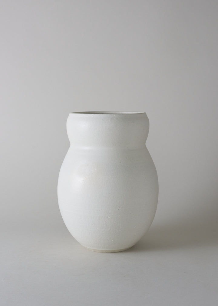 Large Gourd Vase in Ivory - Victoria Morris Pottery