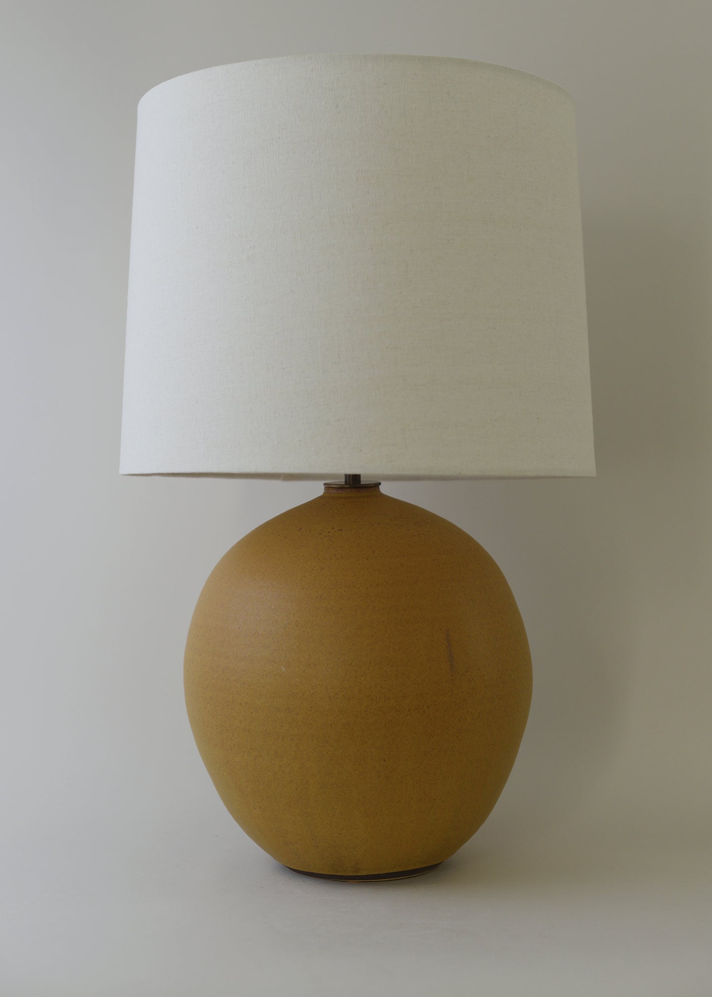 Large Orb Lamp in Honey - Victoria Morris Pottery