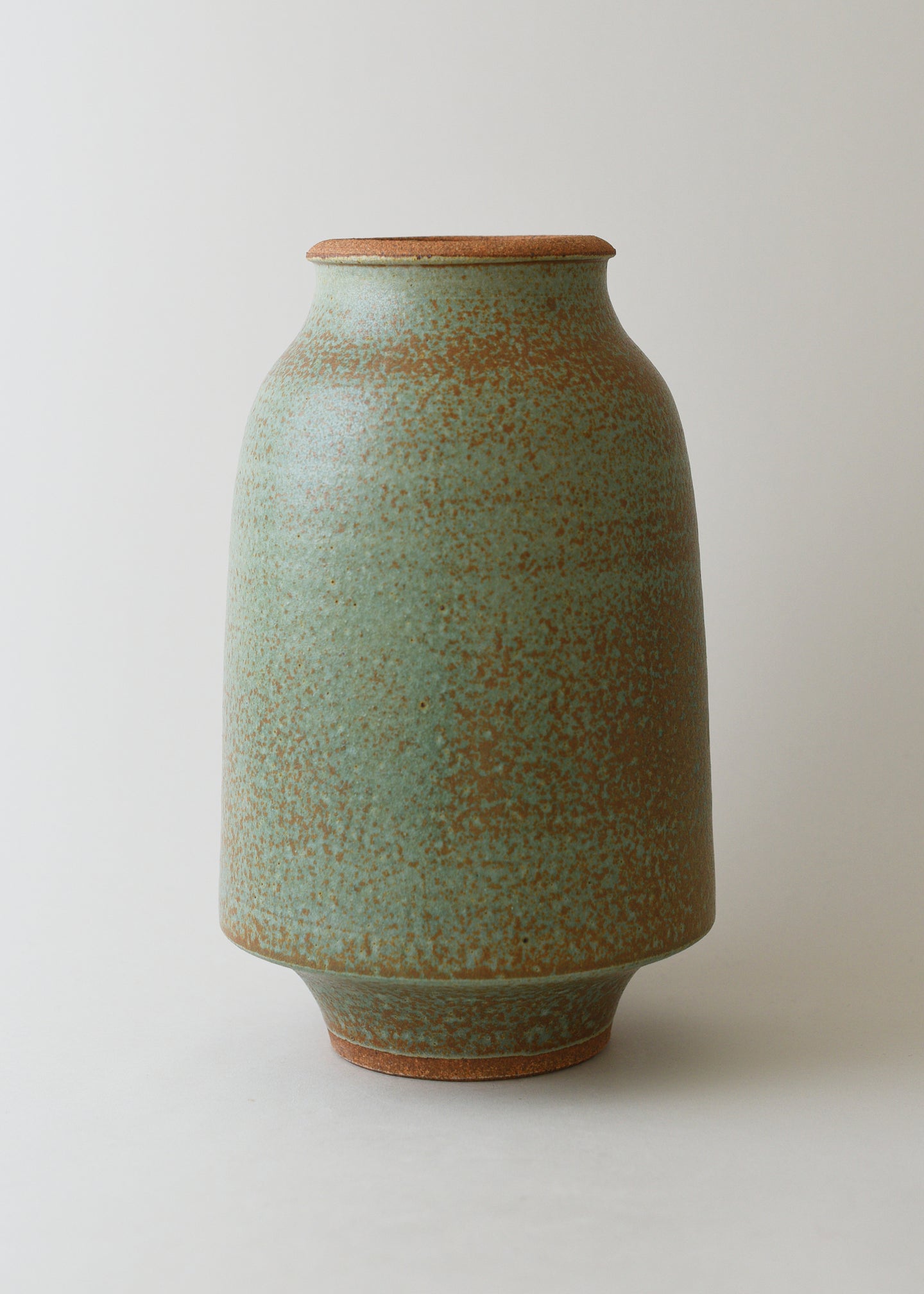 Large Lucy Series Vase in Copper Green - Victoria Morris Pottery
