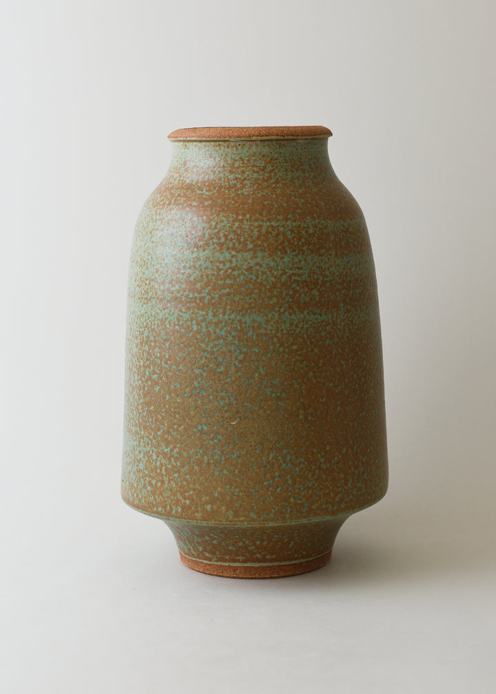 Large Lucy Series Vase in Copper Green - Victoria Morris Pottery