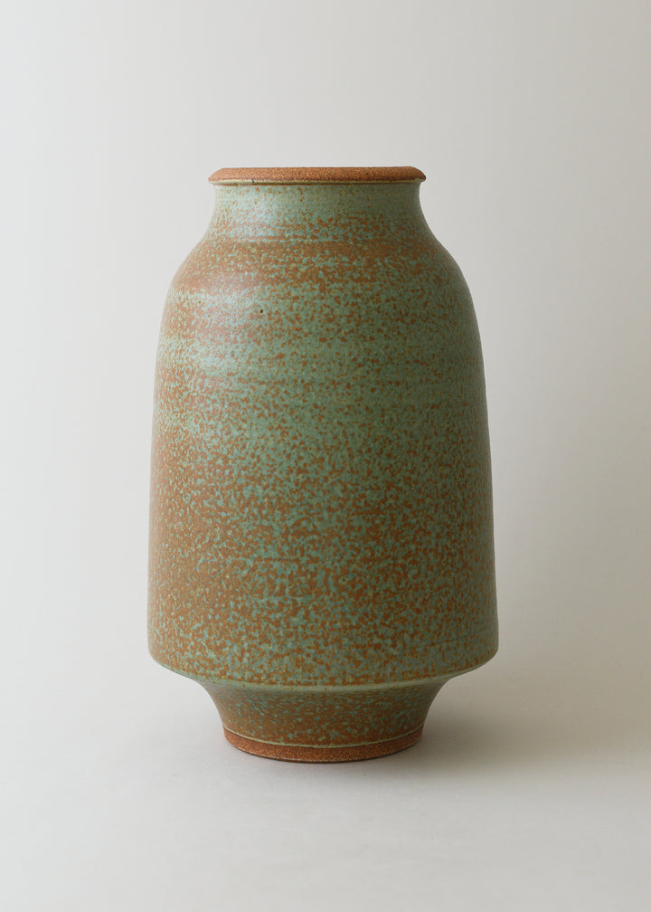 Large Lucy Series Vase in Copper Green - Victoria Morris Pottery