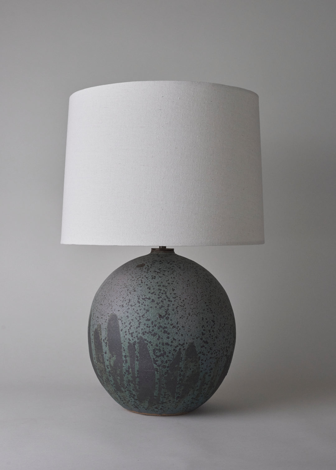 Large Orb Lamp in Lichen - Victoria Morris Pottery