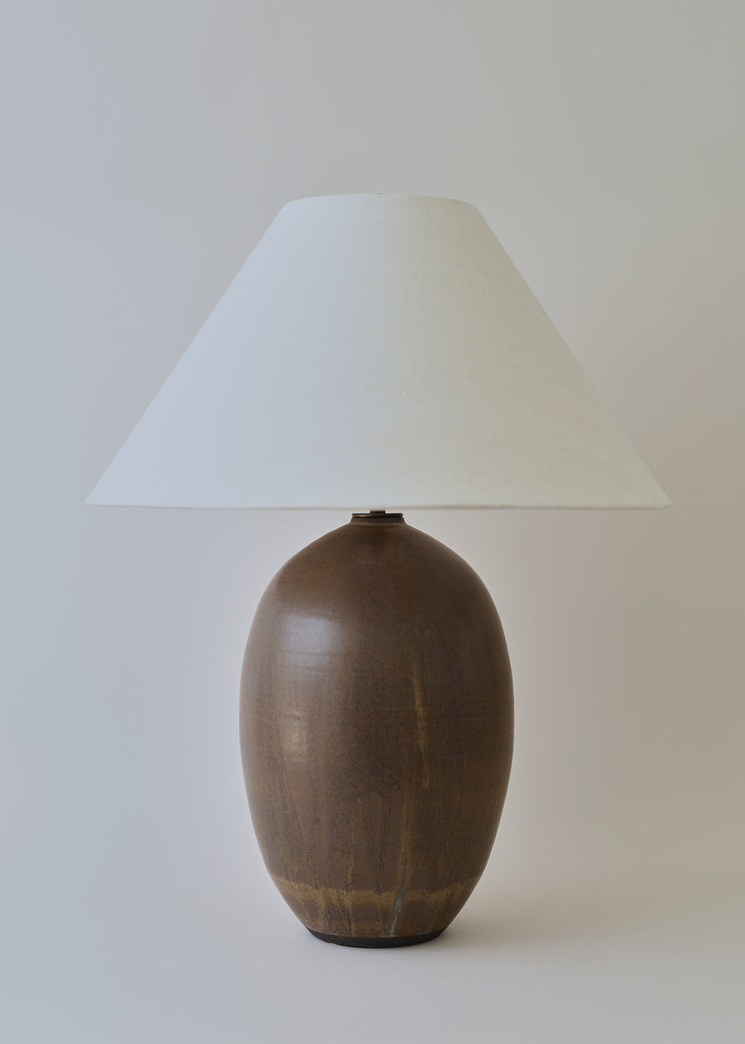 Large Oval Lamp in Hazel - Victoria Morris Pottery
