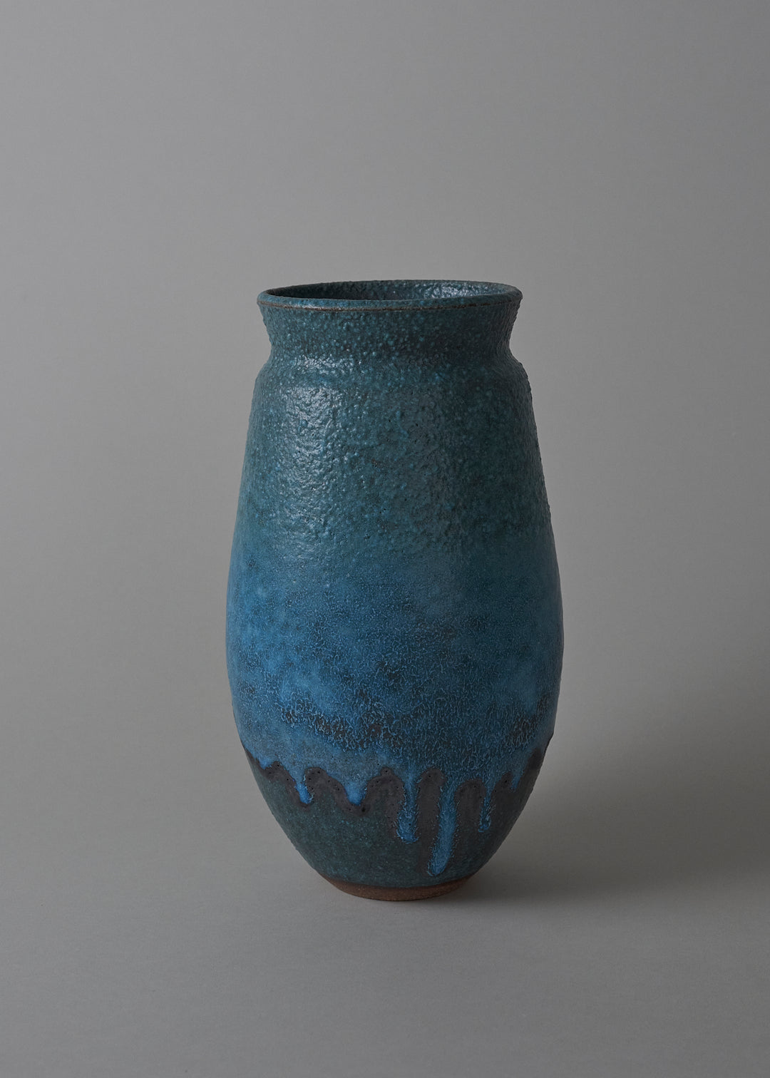 Large Poppy Vase in Turquoise - Victoria Morris Pottery