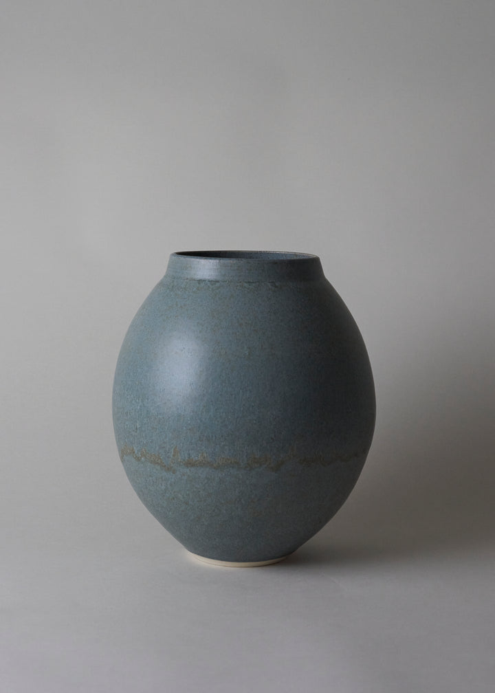 Round Vase Series in Lake - Victoria Morris Pottery