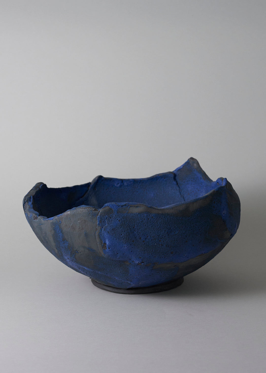 Slab Bowl in Brushed Cobalt - Victoria Morris Pottery