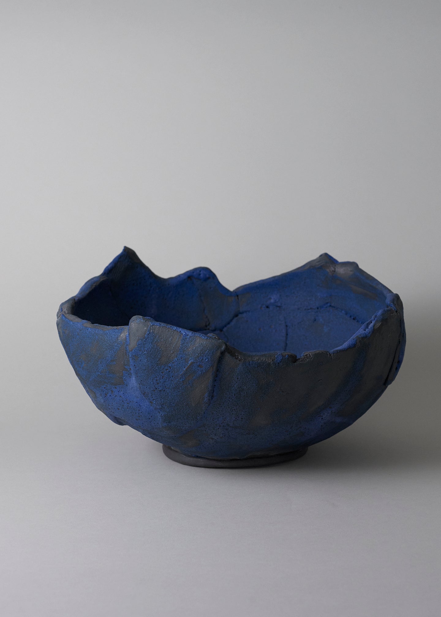 Slab Bowl in Brushed Cobalt - Victoria Morris Pottery