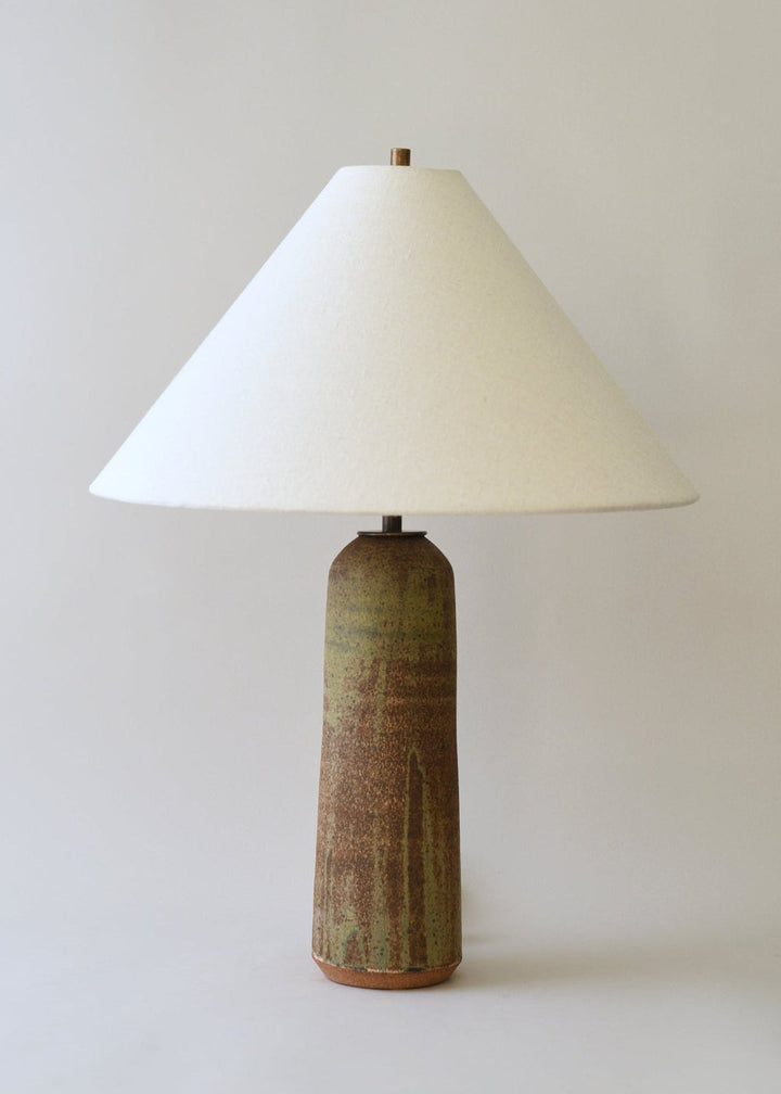 Large Willow Lamp in Poured Lichen - Victoria Morris Pottery