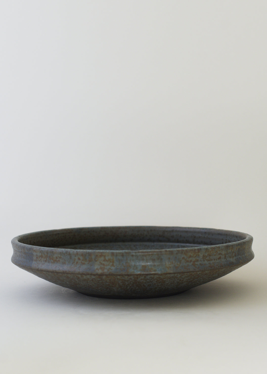 Large Low Ridge Bowl in Pond - Victoria Morris Pottery