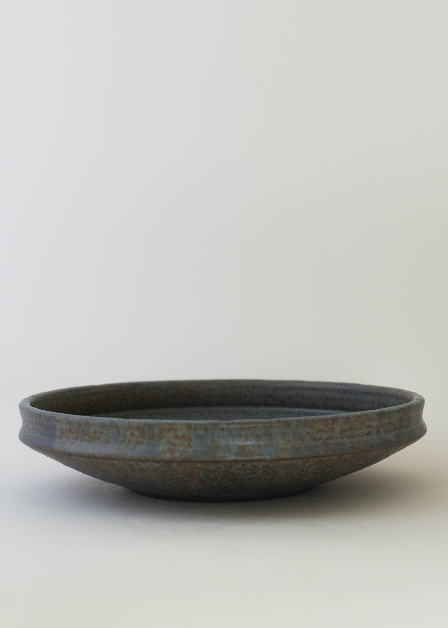 Large Low Ridge Bowl in Pond - Victoria Morris Pottery